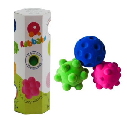 Set van 3 miniballen Rubbabu