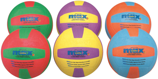 Set van 6 Max volleyballen