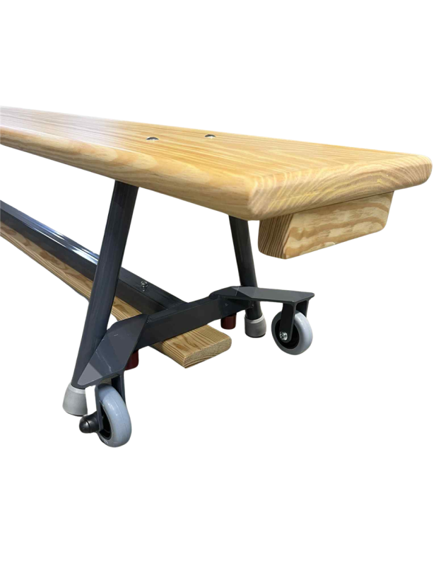 Zweedse bank 350cm - stalen onderstel