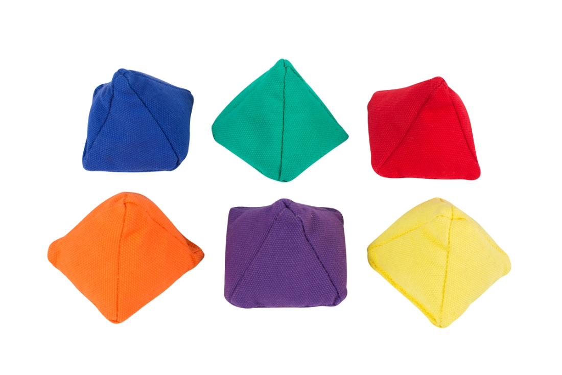 Lot de 6 sacs à grains pyramides