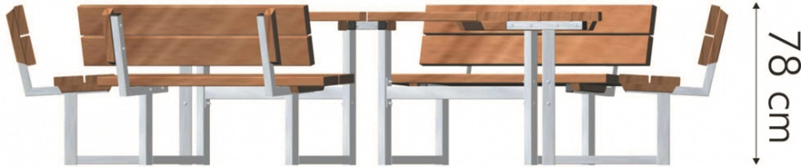 Table et bancs pour école