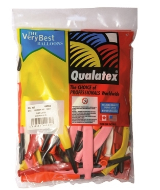 Sachet de 100 ballons à modeler Qualatex 260Q