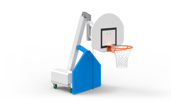 Tour mobile de basket-ball télescopique 120-305cm