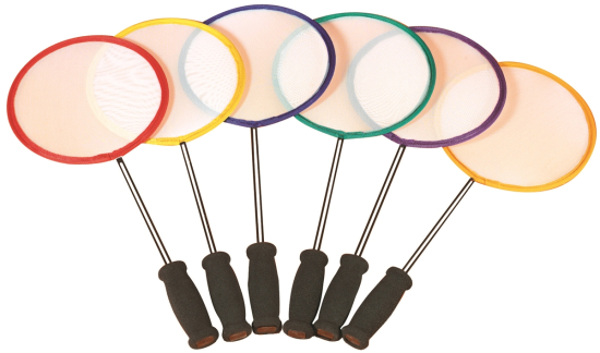 Set van 6 ini-badminton racketten & ballonnen