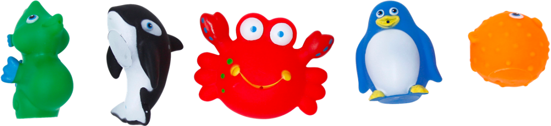 Set van 5 splashy waterdiertjes