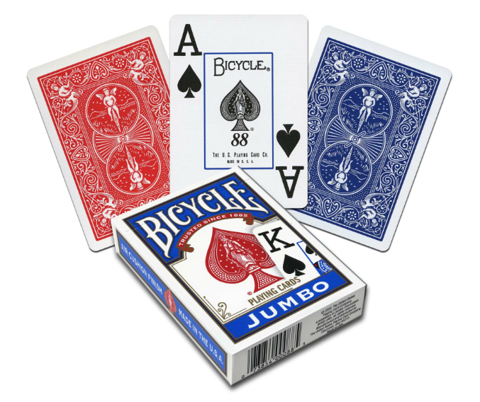 Jeu de cartes de magie et de Poker Bicycle Jumbo