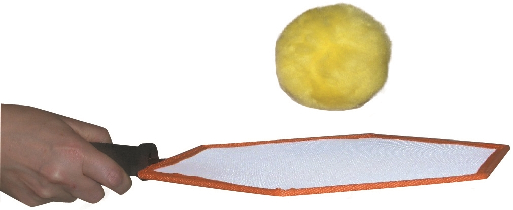 Kit de 6 raquettes géométriques et balles coton