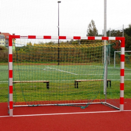 Paire de buts de handball avec cage arrière