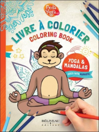 Cahier de coloriages et mandalas de postures de yoga