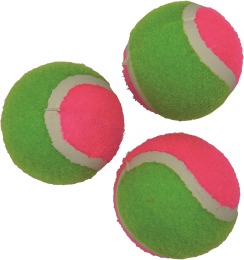 Set van 3 soft tennisballen
