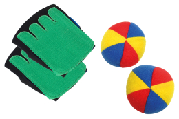 Velcro handschoenen en soft ballen