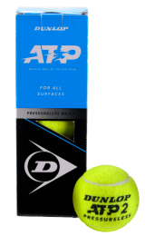 Boite de 3 balles de tennis Dunlop ATP Pressureless