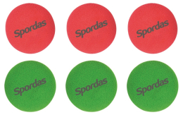 Jeu de 6 balles de rechange pour raquettes Springy